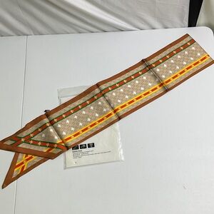 Stylish Brown and Yellow Bee Pattern Scarf